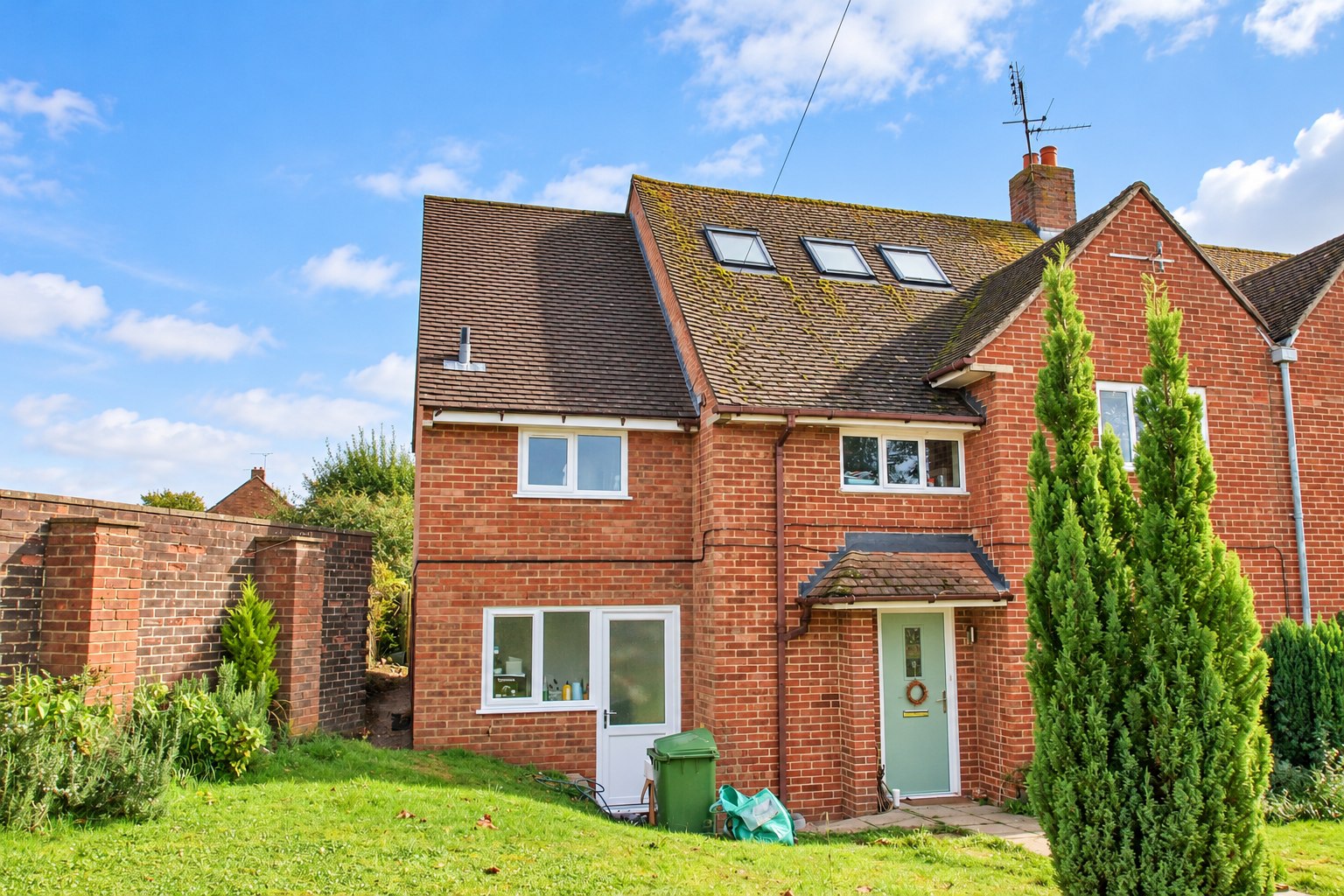Brick extension with rooflights