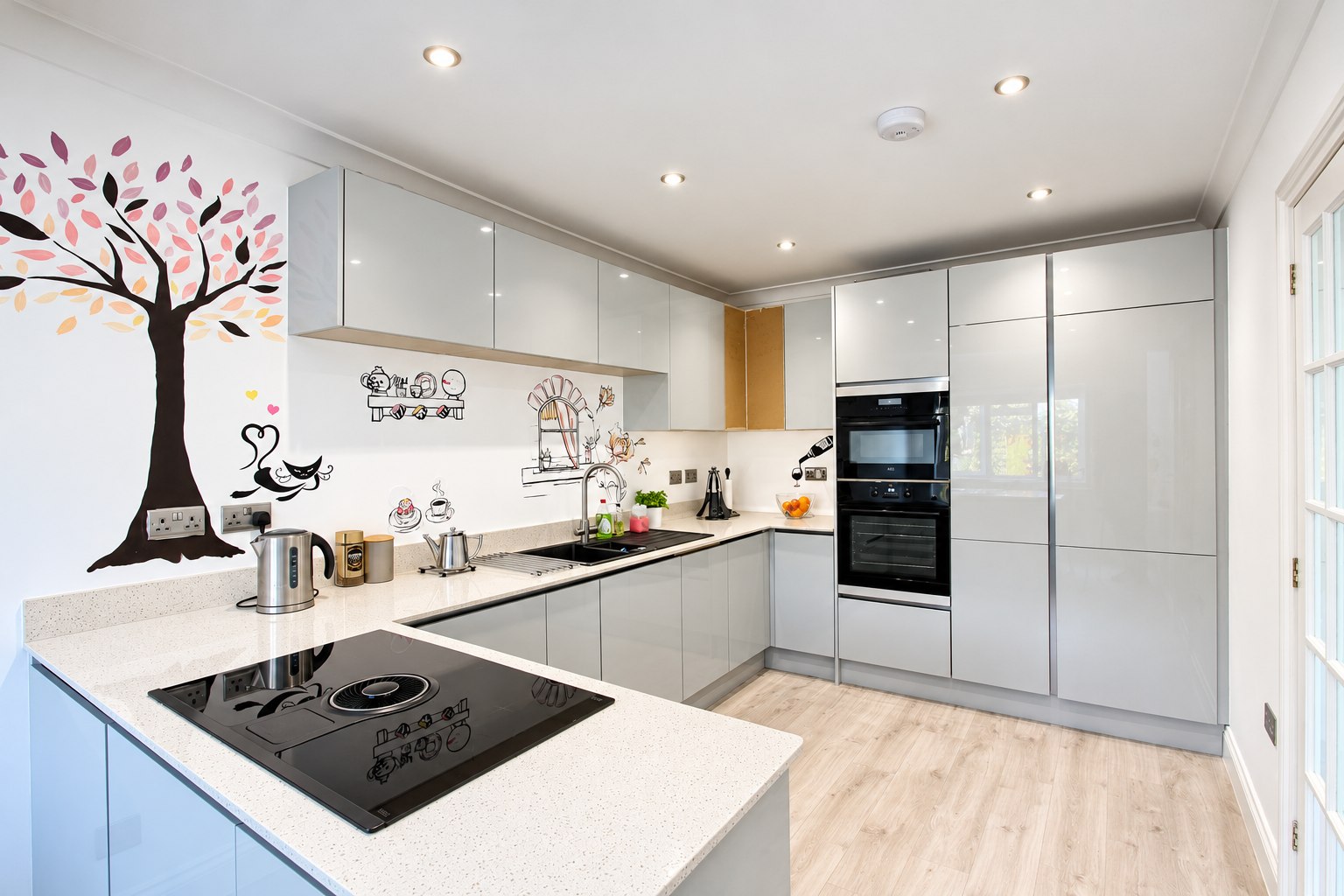 Contemporary white kitchen